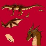  digital_media_(artwork) dragon female feral frostwyrm102 gem horn invalid_tag nude pussy simple_background the_elder_scrolls vahlorein video_games wings 