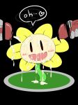  after_sex blush censored cum cum_covered flower flowey_the_flower human male mammal messy not_furry penis plant solo_focus tatwuyan undertale video_games 