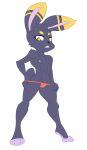  alternate_species anubis bikini bitting_lip cheekfluff clothed clothing deity invalid_tag lagomorph long_ears looking_at_viewer makeup male mammal nipples panties pantygremlin rabbit rubber short skimpy solo spandex swimsuit teasing tight_clothing topless underwear yellow_eyes 