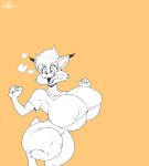  &lt;3 2017 anthro areola ber00 big_breasts bottomless breasts bubsy bubsy_(series) clothed clothing crossgender erect_nipples feline female hi_res huge_breasts hyper lynx mammal nipple_bulge nipples solo tongue tongue_out video_games 