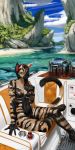  bay boat breasts cat cove feline female mammal notdonebaking nude pussy sea solo vehicle water 