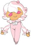  2018 cookie_run crossgender female food_creature humanoid not_furry pussy simple_background smile solo tatwuyan whipped_cream_cookie white_background 