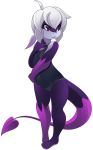  alpha_channel anthro clothed clothing female hair phation purple_eyes simple_background solo transparent_background unknown_species white_hair young 