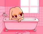  bath bathtub bonita_(gaturo) cute eyelashes female fur gaturo lagomorph long_ears mammal rabbit solo yellow_fur 
