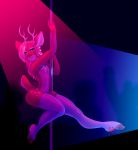  anthro cervine clothed clothing crobat_(artist) crossdressing dancing deer girly makeup male mammal money nipples pole pole_dancing solo stripper tight_clothing underwear 
