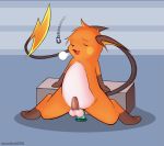  anal anal_masturbation anal_penetration balls dildo dildo_sitting edit erection eyes_closed male mammal masturbation nintendo nude open_mouth penetration penis pok&eacute;mon pok&eacute;mon_(species) raichu rodent sex_toy solo toying_self video_games warden006 