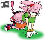  ambiguous_gender amy_rose butt chao clothing cunnilingus dark_chao darksonic250 female grin hedgehog interspecies jester mammal oral oral_sex panties rosy_the_rascal sega sex skirt sonic_(series) sonic_team sonic_the_comic underwear vaginal 
