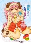  2013 anthro blush breasts caprine clothed clothing comic cover english_text female fur hair horn japanese_text looking_at_viewer mammal manga setouchi_kurage sheep smile solo text translated 