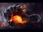  ambiguous_gender black_bars digital_media_(artwork) fire noctem-tenebris solo unknown_species 