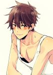  brown_hair ensemble_stars! male male_focus nipple solo 