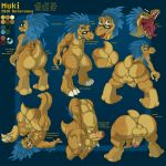  2018 alien anus backsack balls big_butt butt claws digital_media_(artwork) english_text erection feathers game_(disambiguation) halo halo_(series) hi_res humanoid_penis kig-yar kiggy looking_at_viewer looking_back male model_sheet mukihyena nude open_mouth penis presenting simple_background solo spreading standing teeth text thick_thighs tongue uncut video_games voluptuous wide_hips 
