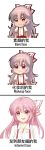  :d art_shift blush bow chibi chinese chinese_commentary commentary_request english eyebrows_visible_through_hair fujiwara_no_mokou hair_between_eyes hair_bow highres lipstick long_hair looking_at_viewer makeup open_mouth pants pink_hair pink_lips puffy_short_sleeves puffy_sleeves red_eyes red_pants shangguan_feiying shirt short_sleeves simple_background smile suspenders touhou translated truth upper_body very_long_hair white_background white_bow white_shirt 