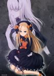  :o abigail_williams_(fate/grand_order) absurdres artist_request bags_under_eyes bangs black_bow black_dress black_hat blonde_hair bloomers blue_eyes blush bow bug butterfly dress eyebrows_visible_through_hair fate/grand_order fate_(series) forehead hair_bow hat highres insect lavinia_whateley_(fate/grand_order) long_hair long_sleeves looking_at_viewer multiple_girls non-web_source object_hug orange_bow pale_skin parted_bangs parted_lips polka_dot polka_dot_bow profile purple_eyes silver_hair sleeves_past_fingers sleeves_past_wrists stuffed_animal stuffed_toy teddy_bear underwear v-shaped_eyebrows very_long_hair white_bloomers 