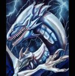  ambiguous_gender black_bars blue-eyes_white_dragon blue_eyes claws digital_media_(artwork) dragon noctem-tenebris open_mouth teeth tongue yu-gi-oh 