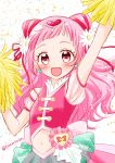  blush cure_yell dress long_hair magical_girl pink_eyes pink_hair smile 