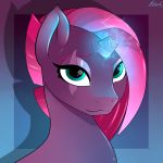  2018 blue_eyes broken_horn equine eye_scar female horn malamol mammal my_little_pony my_little_pony_the_movie portrait scar tempest_shadow_(mlp) unicorn 