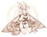  2016 angry antennae anthro arthropod blush clothing digital_media_(artwork) female flat_chested garter_belt garter_straps hair hi_res insect insect_wings legwear moth multi_arm multi_limb simple_background solo thescarletdevil thick_thighs tuft white_background white_hair wide_hips wings 