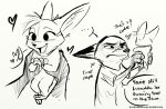  2017 anthro canine cub daughter disney duo fan_character father father_and_daughter female fox fur isabelle_wilde male mammal nick_wilde parent sketch trashasaurusrex young zootopia 