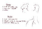  big_breasts breasts butt chart english_text female monochrome navel simple_background sketch small_breasts sub-res text touch_fluffy_tail white_background 