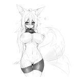 &lt;3 &lt;3_eyes 2016 animal_humanoid areola athletic big_breasts big_tail blush breasts canine clothed clothing clothing_lift dog_tags exposed female fox_humanoid greyscale hair hi_res huge_breasts humanoid inner_ear_fluff long_hair looking_pleasured mammal monochrome navel nipple_pinch nipples open_mouth pants_down partially_clothed pinch pussy pussy_juice shaking shirt shirt_lift simple_background sketch solo standing sub-res tailwag tight_clothing torogao trembling white_background wide_hips 