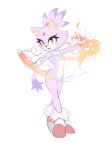  amber_eyes blaze_the_cat breasts cat clothing convenient_censorship cute_fangs dipstick_tail eyelashes feline female fire footwear fur gloves hair hairtie high_heels mammal mostly_nude multicolored_tail plantpenetrator ponytail purple_fur purple_hair shoes small_breasts smile solo sonic_(series) 