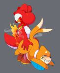  2_tails ahegao all_fours anal anal_penetration bui buizel chili_pepper clenched_teeth doggystyle duo fire from_behind_position hi_res looking_pleasured male male/male mario_bros multi_tail musk nintendo penetration penis pepper_(food) pok&eacute;mon pok&eacute;mon_(species) scrunchy_face sex slimefur smoke sweat teeth video_games yoshi 