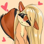  &lt;3 2018 absurd_res blush coinpo digital_media_(artwork) female feral fur hair half-closed_eyes hi_res long_hair looking_at_viewer mammal rodent solo squirrel zajice_(character) 