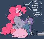  anthro big_breasts breasts duo earth_pony english_text equine fan_character female friendship_is_magic horse huge_breasts hugtastic_pinkie_pie mammal maud_pie_(mlp) my_little_pony pinkie_pie_(mlp) pony somescrub text 