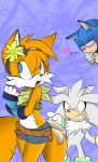  &lt;3 anthro blush canine clothing crossgender female fox gloves half-closed_eyes hedgehog hi_res last69skulls male mammal miles_prower naughty_face silver_the_hedgehog sonic_(series) sonic_the_hedgehog video_games 