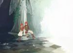  2girls brother_and_sister dress fire_emblem fire_emblem:_monshou_no_nazo fire_emblem_heroes gloves hairband headband long_hair maria_(fire_emblem) minerva_(fire_emblem) misheil_(fire_emblem) multiple_girls open_mouth red_eyes red_hair short_hair siblings sisters smile tnmrdgr younger 