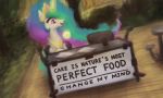 2018 crown english_text equine female feral friendship_is_magic hair horn jewelry magic mammal multicolored_hair my_little_pony necklace plotcore princess_celestia_(mlp) smile solo table text winged_unicorn wings 