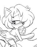  2017 anthro blush breasts cat chibi-jen-hen duo fan_character feline fellatio female hair hi_res jade_the_cat male male/female mammal oral penis sex short_hair simple_background sonic_(series) white_background 