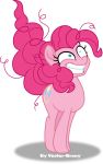  2017 alpha_channel blue_eyes equine female friendship_is_magic hair horse insane mammal messy_hair my_little_pony my_little_pony_the_movie pinkie_pie_(mlp) pony smile solo vector-brony 