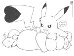  angela_(walter_sache) big_breasts breasts busty_feral cleft_tail english_text female feral half-closed_eyes nintendo open_mouth overweight pikachu pillow pok&eacute;mon pok&eacute;mon_(species) solo text tongue video_games walter_sache 