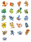  ^_^ bandana bird black_eyes blush_stickers bow bowtie brown_eyes bulbasaur cat charmander chikorita chimchar closed_eyes commentary_request creature cyndaquil eevee elephant fangs fiery_tail fire full_body fushigi_no_dungeon gen_1_pokemon gen_2_pokemon gen_3_pokemon gen_4_pokemon jumping leaf looking_at_viewer looking_away looking_to_the_side lowres meowth miu_(pixiv358902) mudkip munchlax no_humans open_mouth phanpy pikachu piplup pixel_art pokemon pokemon_(creature) pokemon_(game) pokemon_fushigi_no_dungeon red_eyes riolu shinx simple_background sitting skitty smile squirtle standing tail torchic totodile treecko turtwig vulpix walking white_background yellow_eyes 