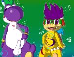  aroused balls charmandrigo contimplatininspiratio digital_media_(artwork) dinosaur duo erection koopa male mario_bros nintendo nipples nude penis presenting reptile scalie simple_background uncut video_games yoshi 