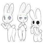  2016 animal_crossing anthro blush bottomless butt carmen_(animal_crossing) clothed clothing coco_(animal_crossing) digital_media_(artwork) disembodied_penis fellatio female hi_res itsunknownanon kneeling lagomorph looking_at_viewer male male/female mammal nintendo oral penis presenting pussy rabbit ruby_(animal_crossing) sex simple_background upskirt video_games 