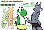  amphibian black_underwear boxer_briefs briefs canine clothing dialogue english_text fox fox_mccloud frog gray_underwear group male mammal mario_bros nintendo nishi slippy_toad star_fox text tighty_whities towel underwear video_games white_underwear wolf wolf_o&#039;donnell yoshi 