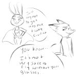  2016 anthro canine disney female fox hi_res judy_hopps judylavernehopps lagomorph male mammal nick_wilde rabbit sketch zootopia 