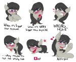  &lt;3 &lt;3_eyes absurd_res after_sex big-mac-115 black_hair blush chest_tuft clenched_teeth drooling ear_tuft earth_pony equine eyelashes female friendship_is_magic fucked_silly fur grey_fur hair hi_res hooves horse implied_anal implied_penetration impregnation looking_pleasured mammal multiple_scenes my_little_pony octavia_(mlp) open_mouth orgasm_face pony purple_eyes saliva simple_background smile solo tears teeth tongue tongue_out torogao tuft white_background 