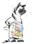  aardwolf anthro clothed clothing disney hyena mammal nobby_(artist) pack_street simple_background solo sonic_(series) zootopia 