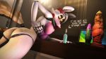  2018 3d_(artwork) animatronic anthro big_breasts breasts canine dialogue digital_media_(artwork) dildo dragon_dildo english_text female fingers five_nights_at_freddy&#039;s five_nights_at_freddy&#039;s_2 fox glowing hair hi_res machine mammal mangle_(fnaf) masturbation nude razorsz robot sex_toy source_filmmaker text video_games 