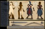 2018 anthro armor assassin bow breasts clothing dagger digital_drawing_(artwork) digital_media_(artwork) english_text equine female hair hi_res hood horse invalid_tag looking_at_viewer mammal melee_weapon model_sheet muscular nare nipples nude pose pussy shapyra_asaro simple_background standing sword text weapon zeshapyra 