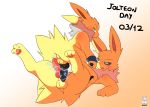  animal_genitalia animal_penis being_watched canine_penis eeveelution jetta_the_jolteon jolteon knot looking_at_viewer male male/male miau nintendo penis pok&eacute;mon pok&eacute;mon_(species) static video_games 