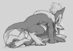  all_fours anal anal_penetration balls cum doggystyle from_behind_position male male/male male_penetrating penetration sergal sex snowskau 