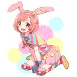  bunny_ears king_of_prism_by_prettyrhythm male male_focus open_mouth pink_hair saionji_reo smile 
