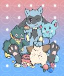  azurill baby candy cleffa cute doughnut food kinkykenku_(artist) munchlax nintendo pastel pok&eacute;mon pok&eacute;mon_(species) riolu video_games young 