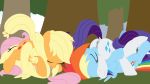  69_position absurd_res anus applejack_(mlp) cunnilingus cutie_mark digital_media_(artwork) dock dtcx97 earth_pony equine eyes_closed female female/female feral fluttershy_(mlp) friendship_is_magic group hair hi_res hooves horn horse lying mammal multicolored_hair my_little_pony on_back oral outside pegasus pink_hair pony pussy rainbow_dash_(mlp) rarity_(mlp) sex underhoof unicorn vaginal wings 