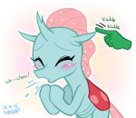  2018 blush changeling disembodied_hand eyes_closed female friendship_is_magic mammal my_little_pony ocellus_(mlp) sneeze uotapo 