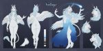  blue_eyes clothed clothing equine eyelashes feathered_wings feathers female hair hooves horn looking_at_viewer mammal model_sheet smile spartadog valinye winged_unicorn wings 